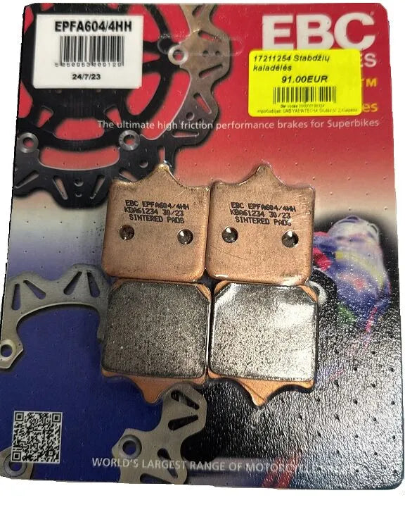 EBC Sintered Metal Front Brake Pads EPFA604/4HH