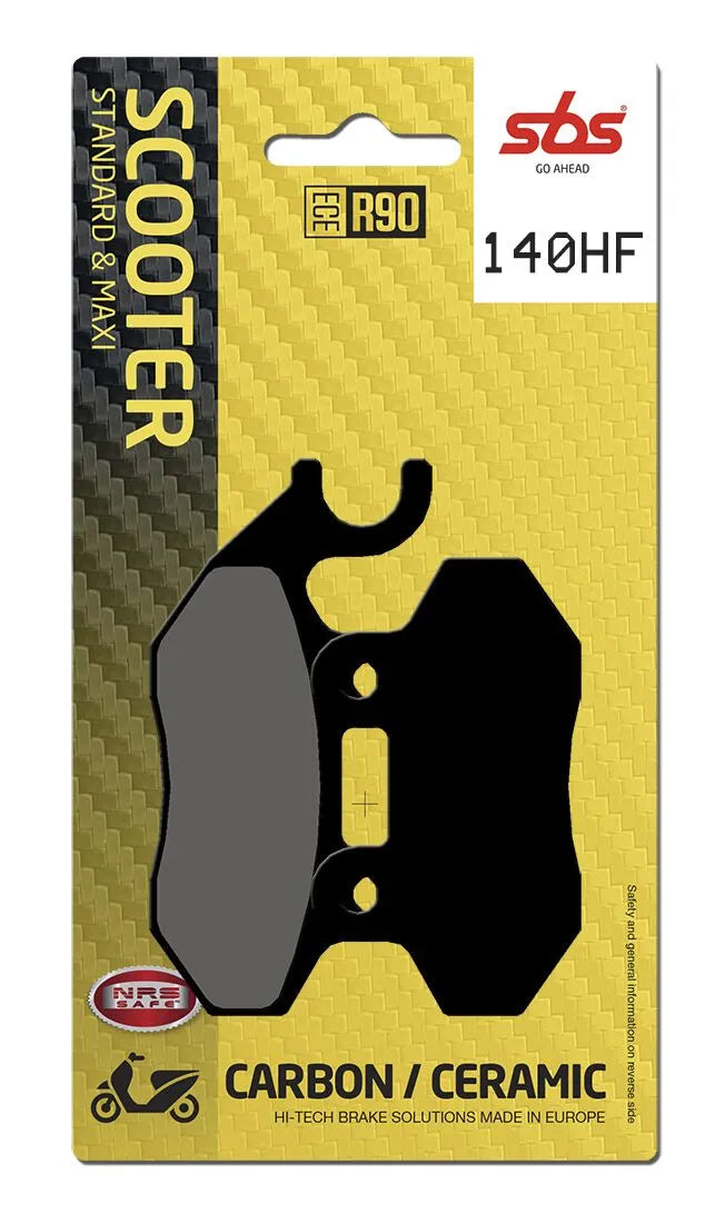 SBS Organic Front & Rear Brake Pads 140HF