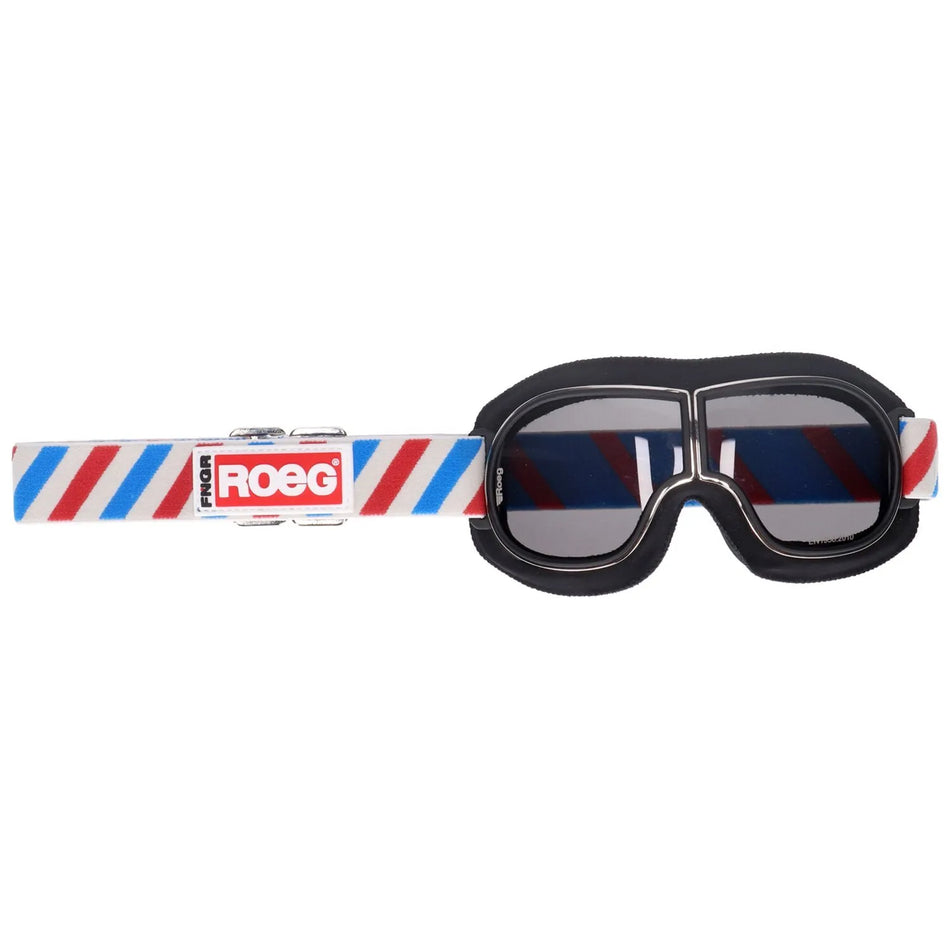 ROEG Jettson Helix Goggle Black and Striped Strap