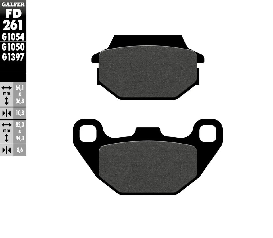 Galfer Organic Front & Rear Brake Pads FD261G1050
