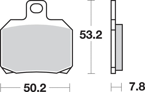 SBS Ceramic Rear Brake Pads 730LS