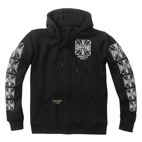 West Coast Choppers Dominator Zip Hoodie Black