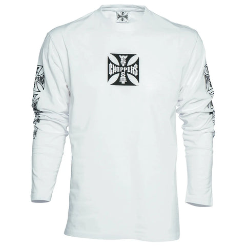 West Coast Choppers OG Cross Long Sleeve T-Shirt White