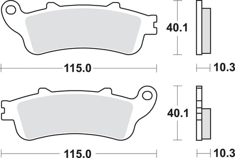 SBS Sintered Metal Rear Brake Pads 880LS