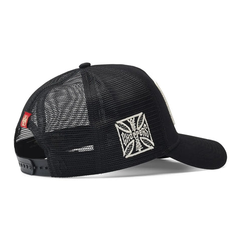 West Coast Choppers Motorcycle Co. 5-Panel Trucker Cap Black