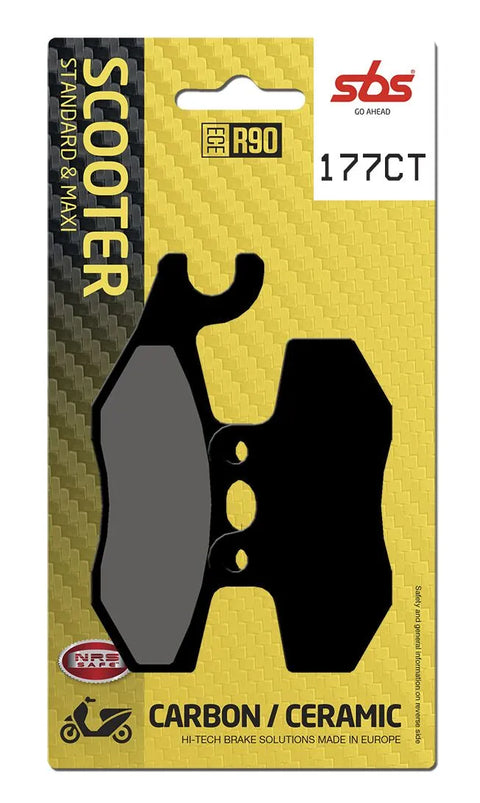 SBS Organic Front & Rear Brake Pads 177CT