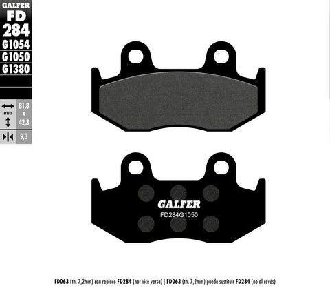 Galfer Organic Front & Rear Brake Pads FD284G1050
