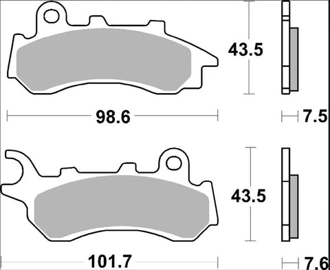 Brembo Ceramic Front Brake Pads 07118