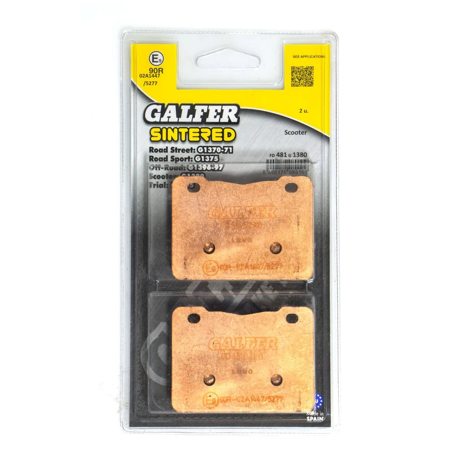 Galfer Sintered Metal Front Brake Pads FD481G1380