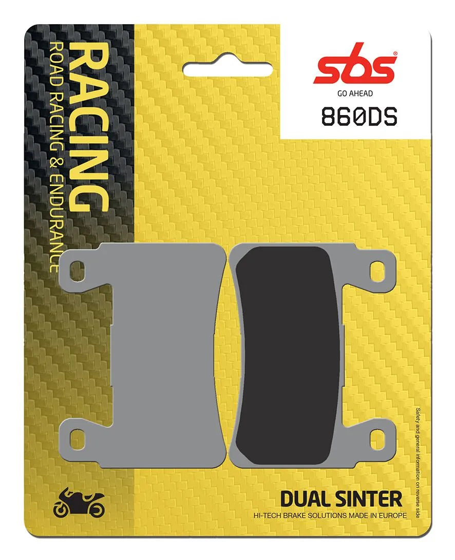 SBS Sintered Metal Front Brake Pads Kawasaki ZX-6 R 636 ABS / ZX-6 R 636, Harley-Davidson XR 1200 860DS-2