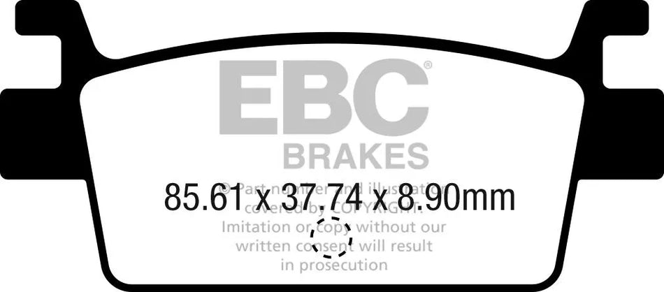 EBC Organic Rear Brake Pads Kymco AK 550 I ABS SFAC719