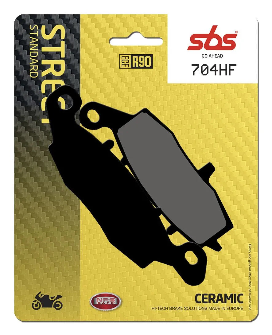 SBS Organic Front & Rear Brake Pads 704HF