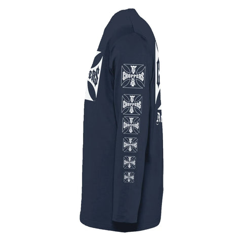 West Coast Choppers OG Logo ATX Long Sleeve T-Shirt Navy