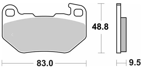 SBS Sintered Metal Rear Brake Pads 993H.LS