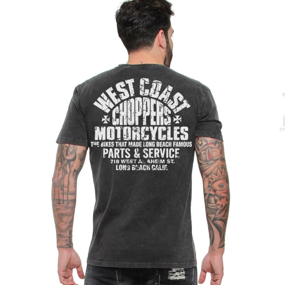 West Coast Choppers Parts T-Shirt Vintage Black