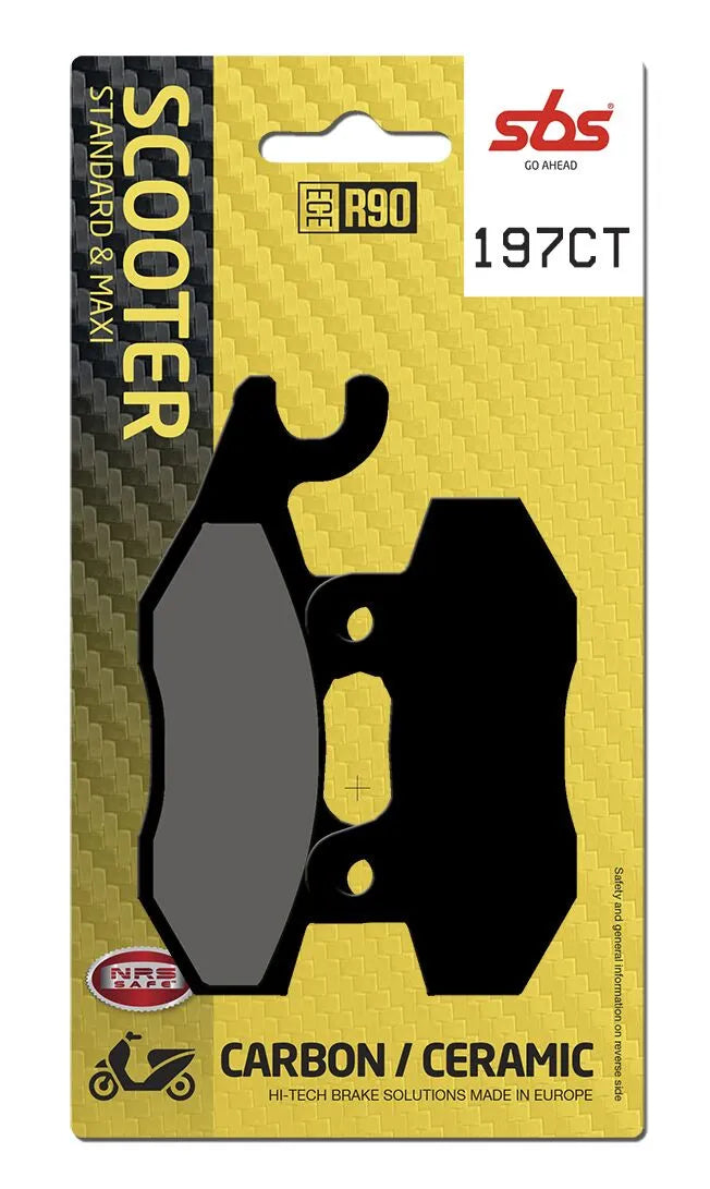 SBS Organic Rear Brake Pads 197CT