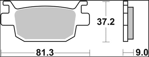 Brembo Sintered Metal Rear Brake Pads 07064XS