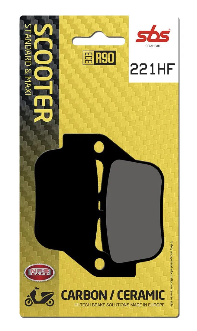 SBS Organic Rear Brake Pads Yamaha YP 250 R 221HF