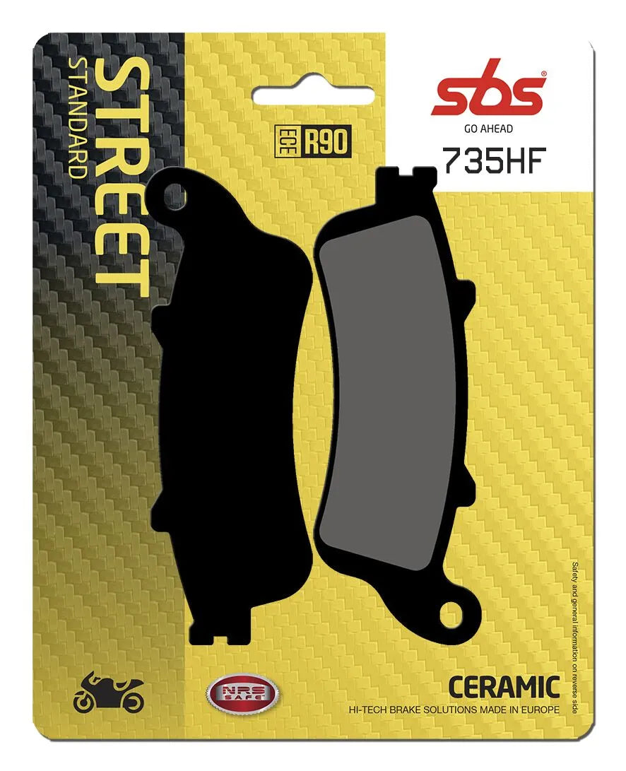 SBS Organic Front Brake Pads 735HF
