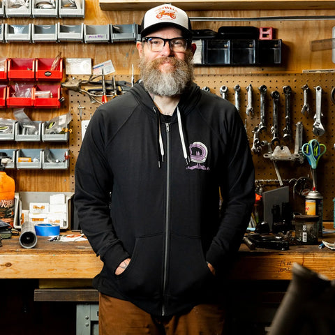 Biltwell Shorty Zip Hoodie Black