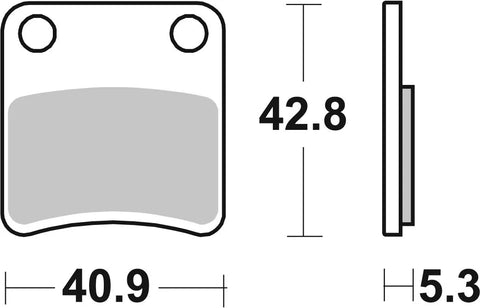 SBS Organic Brake Pads 209HF