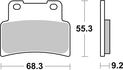 SBS Organic Front Brake Pads 214HF