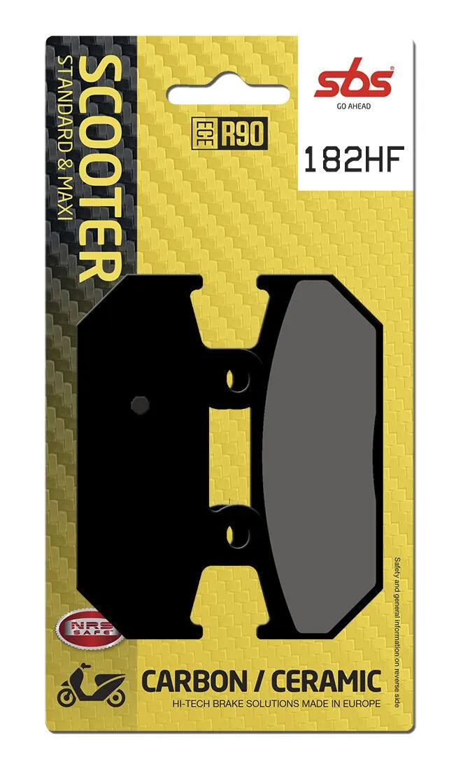 SBS Organic Rear Brake Pads 182HF