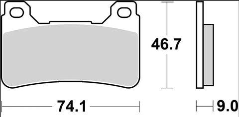 Brembo Sintered Metal Front Brake Pads 07HO50SR