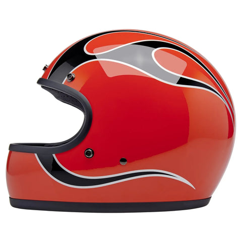 Biltwell Gringo Helmet Comp Orange Flames