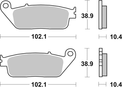 SBS Sintered Metal Front Brake Pads 181MS
