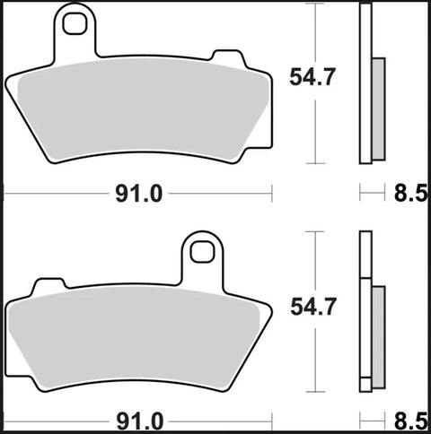 Brembo Sintered Metal Front Brake Pads BMW R 18 ABS / R 18 B ABS / R 18 TC ABS 07BB40SA