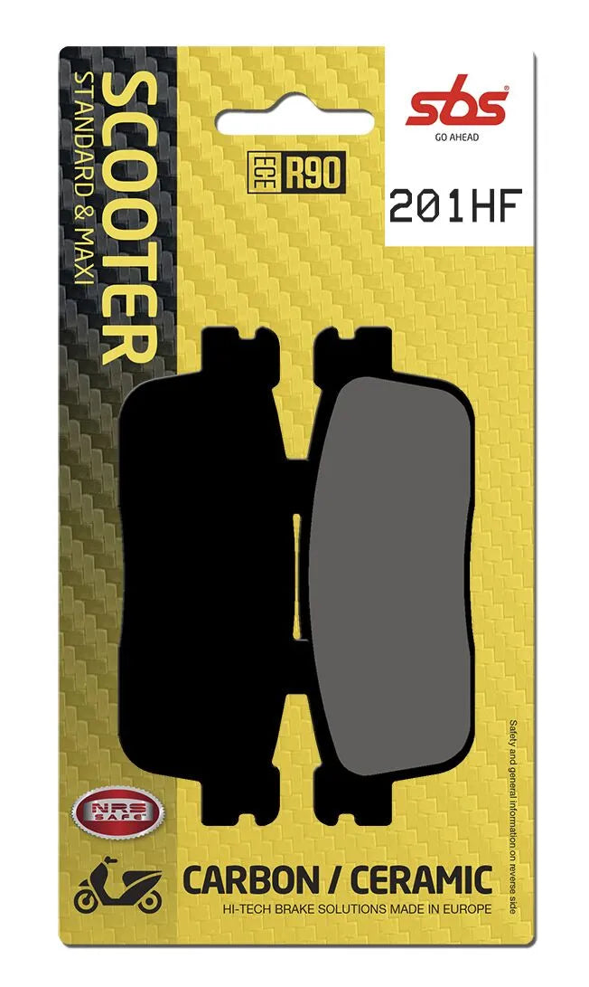 SBS Organic Rear Brake Pads 201HF