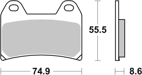SBS Sintered Metal Front Brake Pads 706DS-1
