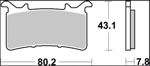 Brembo Ceramic Front Brake Pads 07GR99RC