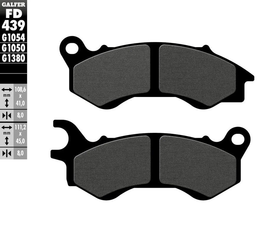 Galfer Organic Front Brake Pads FD439G1050