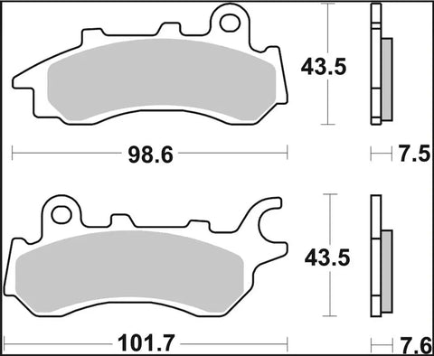 Brembo Ceramic Front Brake Pads Honda CB 125 F CBS / CB 125 F / CB 125 F ABS 07HO64CC