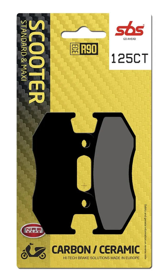 SBS Organic Front Brake Pads 125CT
