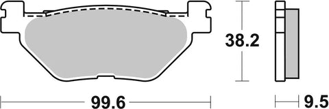 SBS Organic Rear Brake Pads 769HF