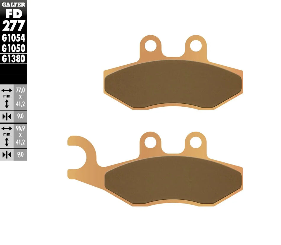 Galfer Sintered Metal Front & Rear Brake Pads FD277G1380