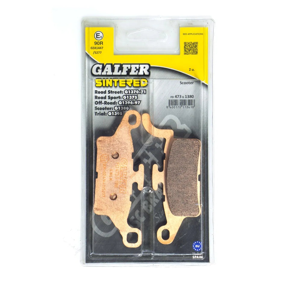 Galfer Sintered Metal Front Brake Pads Yamaha HW 125 / HW 150 / HW 125 CBS FD473G1380