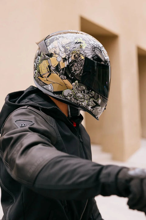 ICON Airframe Pro Aztec Nine Helmet Gold