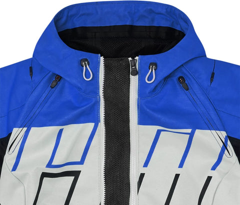 ICON Airform Retro Textile Jacket Blue/White