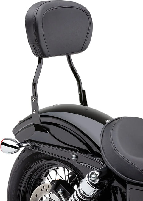 Cobra 12" Short Round Sissy Bar Black