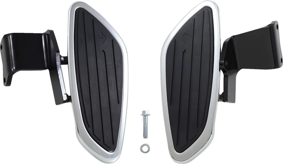 Cobra Front Swept Floorboard Kit Chrome (06-4118)