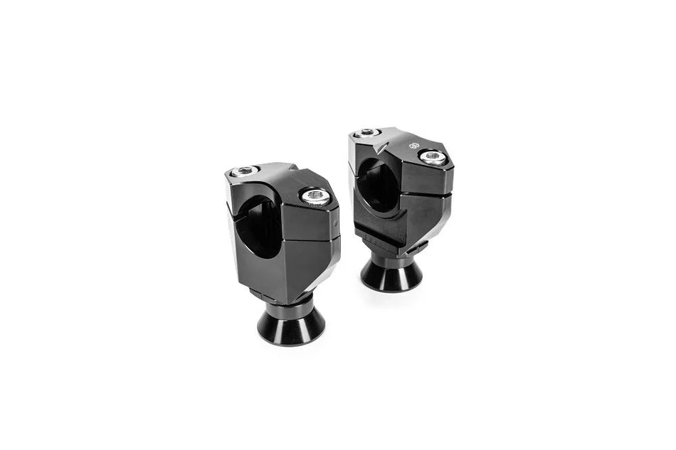 Gilles Tooling 2DGT Adjustable Handlebar Risers Black (2DGT-19-B)