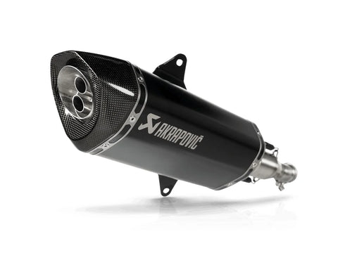 Akrapovic Slip-on Line Muffler Black Titanium Carbon End Cap Italjet Dragster