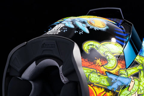 ICON Airflite Bugoid Blitz Helmet Blue