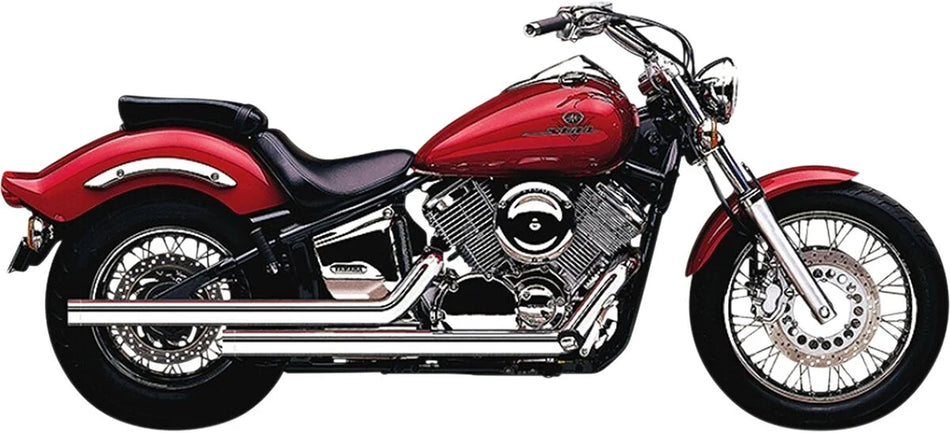 Cobra Dragster 2-into-2 Straight-Cut Exhaust System Chrome (2617T)