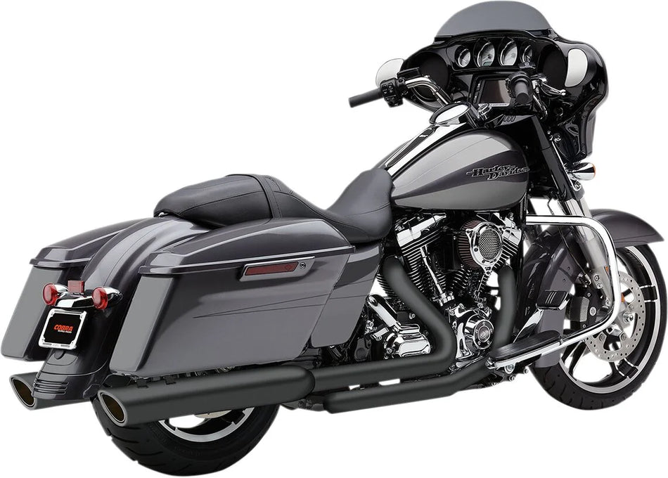 Cobra 4" Round Slip-on 909 Mufflers Raven Black
