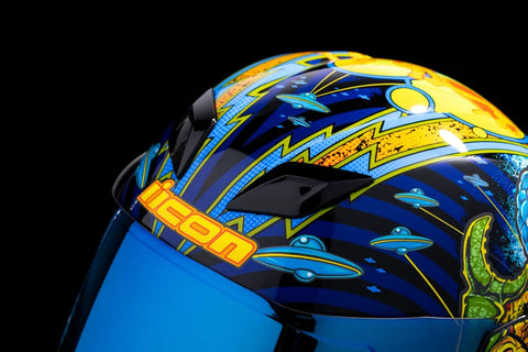 ICON Airflite Bugoid Blitz Helmet Blue